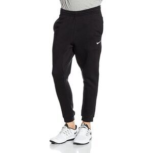 Nike Mens Club Fleece Tapered Pants Black/White Large - 716830-010